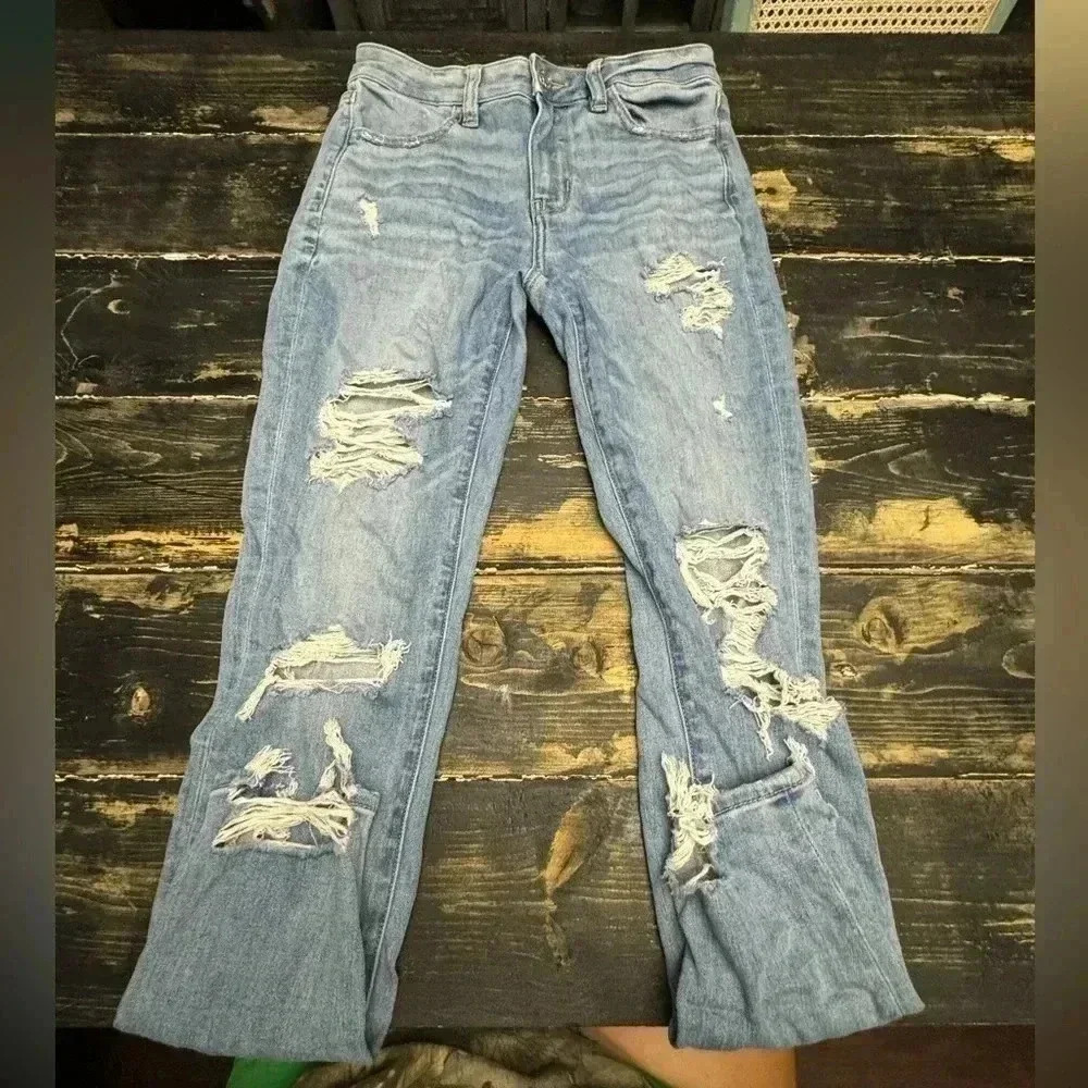 AMERICAN EAGLE NEXT LEVEL STRETCH HI RIGH RISE JEGGING SIZE 0